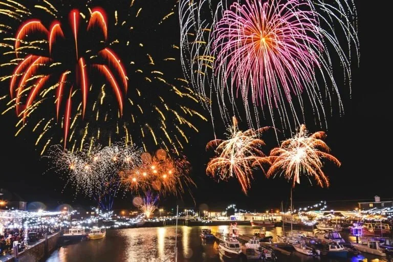 Fireworks Display at Padstow, Cornwall