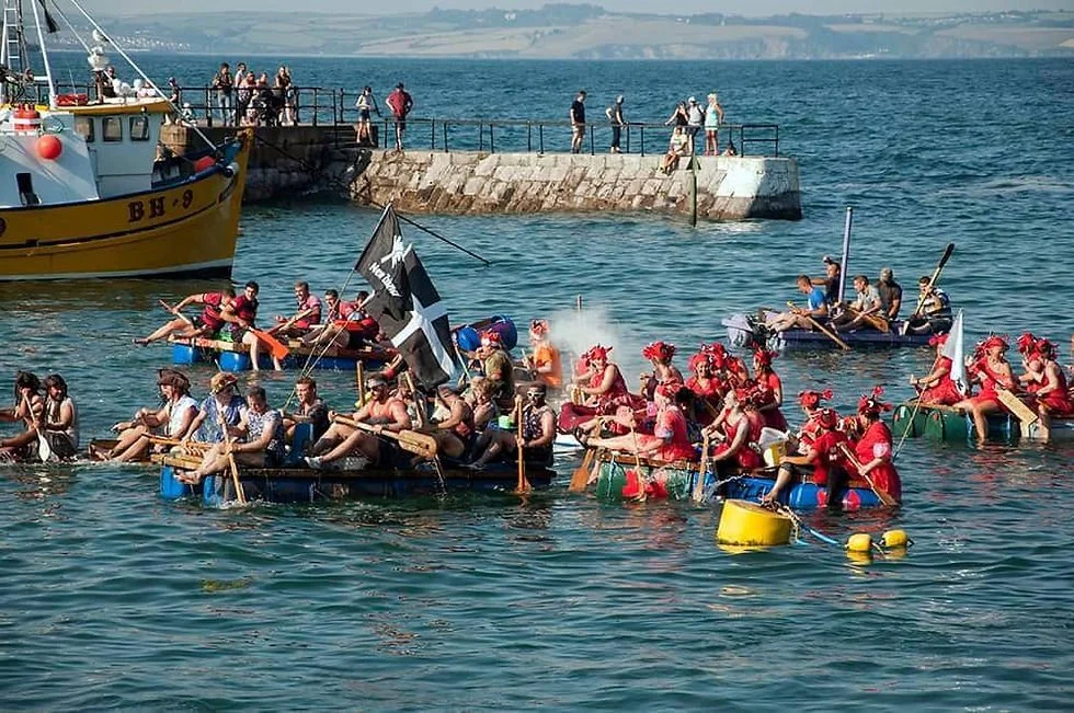 Pirate raft race, Mevagissey Feast Week