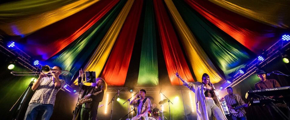 Falmouth Reggae Festvla stage