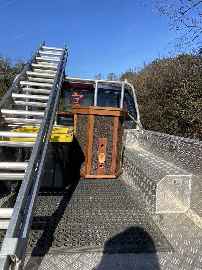 Great excitement when the hive arrived!