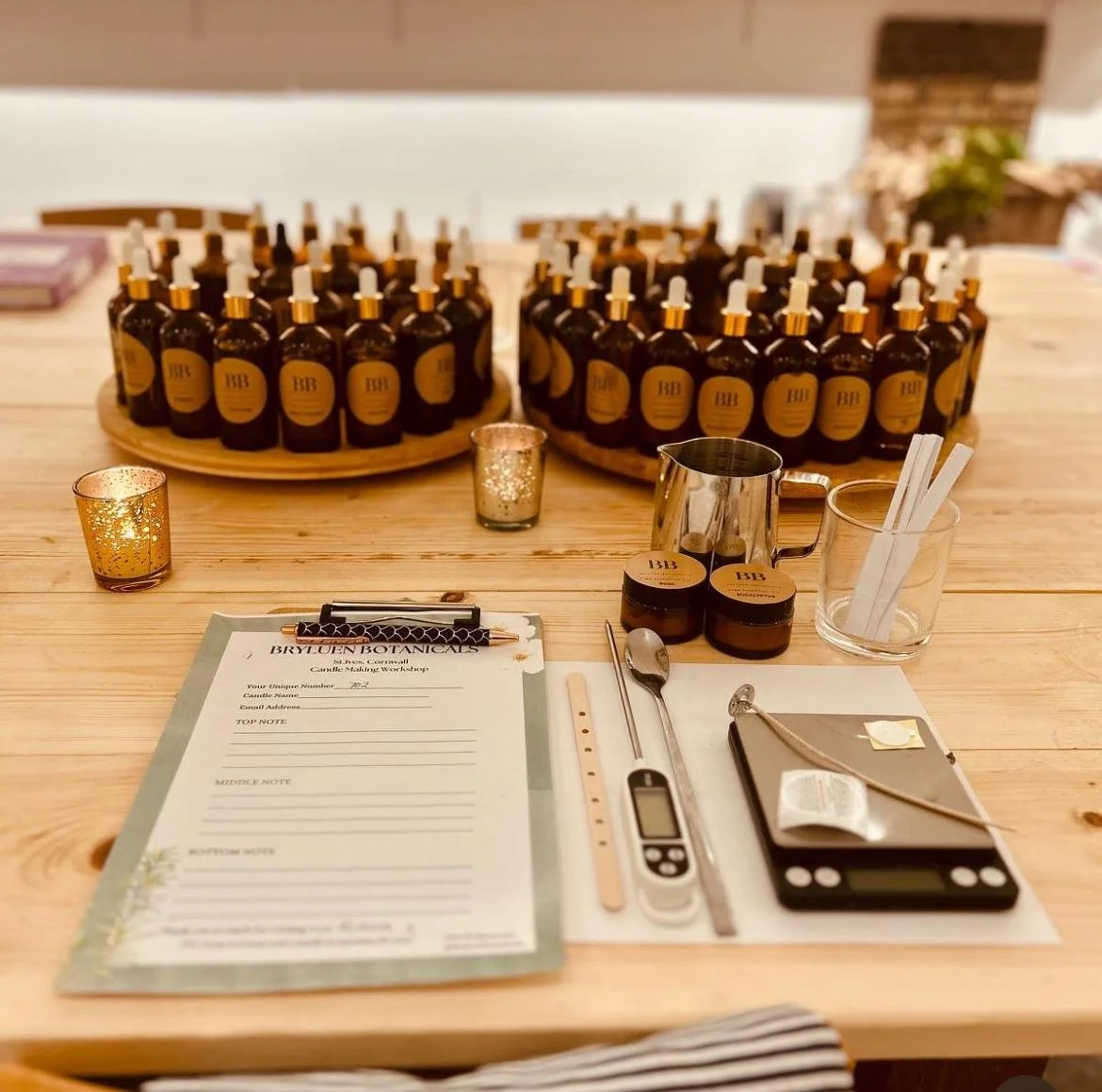 Candle making workshop