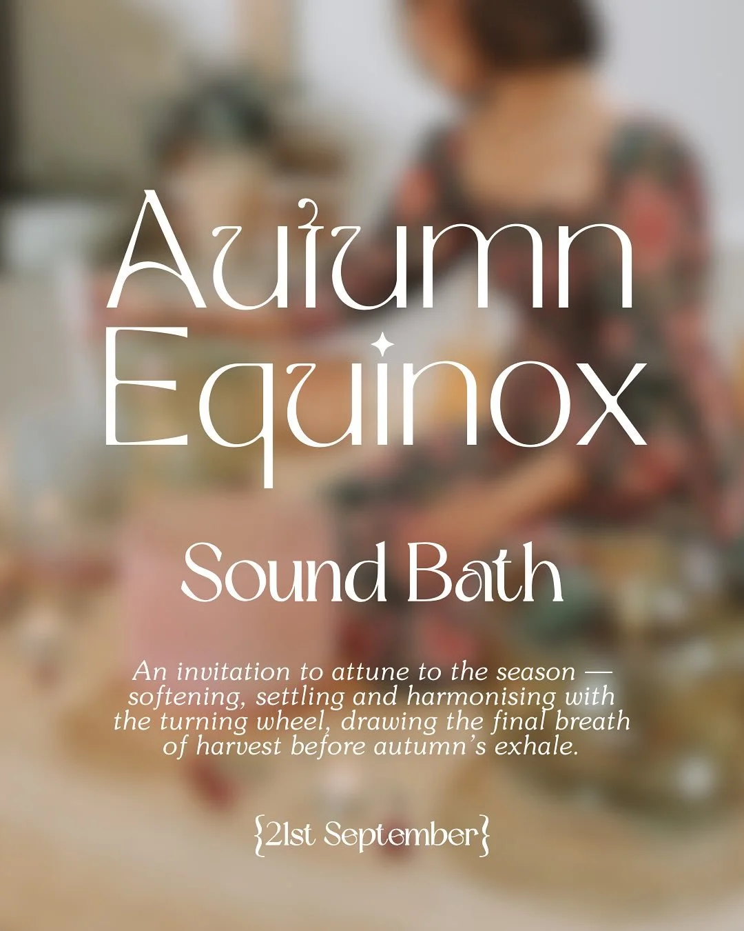 𝐀 𝐒𝐨𝐮𝐧𝐝 𝐁𝐚𝐭𝐡 𝐟𝐨𝐫 𝐭𝐡𝐞 𝐄𝐪𝐮𝐢𝐧𝐨𝐱

As the fullness of summer begins to yield to autumn&rsquo;s hush, we celebrate the season&rsquo;s threshold at the Equinox - a brief and beautiful moment where day and night are held in perfect bal