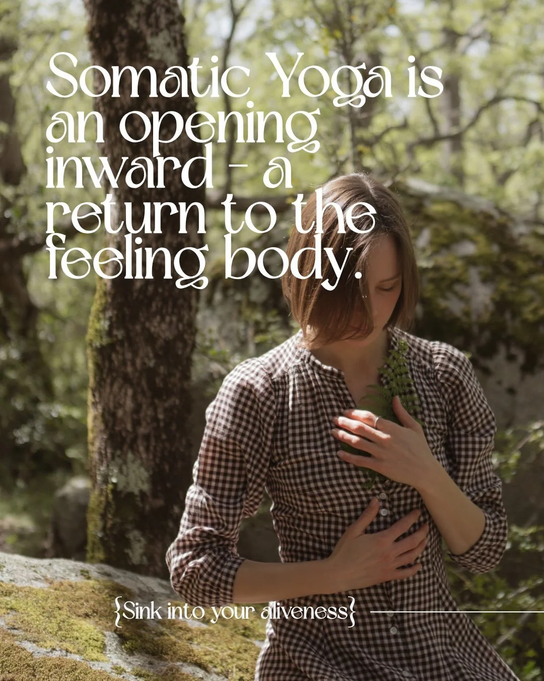 𝐂𝐮𝐫𝐢𝐨𝐮𝐬 𝐚𝐛𝐨𝐮𝐭 𝐒𝐨𝐦𝐚𝐭𝐢𝐜 𝐩𝐫𝐚𝐜𝐭𝐢𝐜𝐞?

Somatic Yoga is an opening inward - a return to the feeling body. It&rsquo;s an invitation to let sensation and energy move freely, without rushing to rationalise or make sense of it. There 