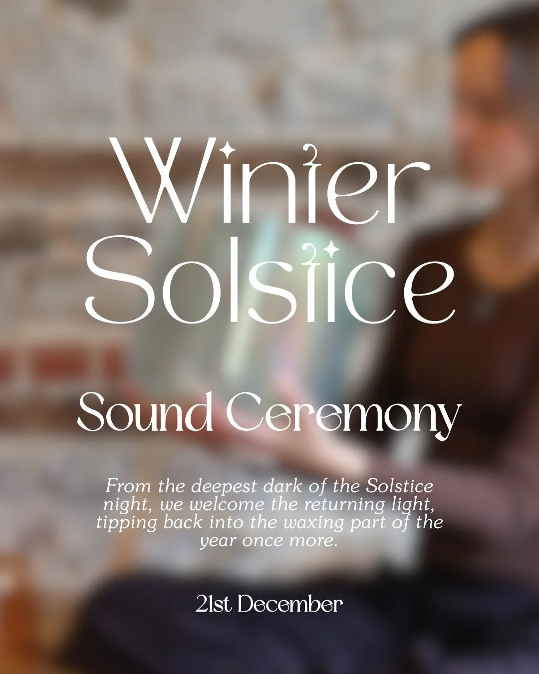 𝐖𝐢𝐧𝐭𝐞𝐫 𝐒𝐨𝐥𝐬𝐭𝐢𝐜𝐞 - Sound Ceremony ✨

𝘍𝘳𝘰𝘮 𝘵𝘩𝘦 𝘥𝘦𝘦𝘱𝘦𝘴𝘵 𝘥𝘢𝘳𝘬 𝘰𝘧 𝘵𝘩𝘦 𝘚𝘰𝘭𝘴𝘵𝘪𝘤𝘦 𝘯𝘪𝘨𝘩𝘵, 𝘸𝘦 𝘸𝘦𝘭𝘤𝘰𝘮𝘦 𝘵𝘩𝘦 𝘳𝘦𝘵𝘶𝘳𝘯𝘪𝘯𝘨 𝘭𝘪𝘨𝘩𝘵, 𝘵𝘪𝘱𝘱𝘪𝘯𝘨 𝘣𝘢𝘤𝘬 𝘪𝘯𝘵𝘰 𝘵𝘩𝘦 𝘸𝘢𝘹𝘪𝘯𝘨 𝘱𝘢𝘳𝘵
