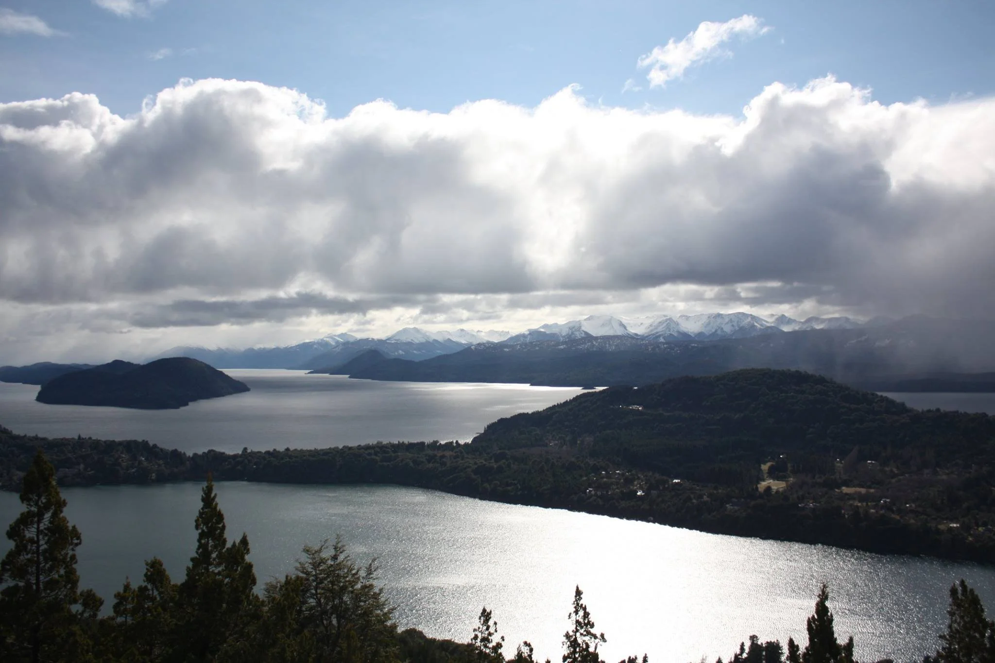 A beautiful view of the landscape of the Argentinian National Park "Los glaciares"