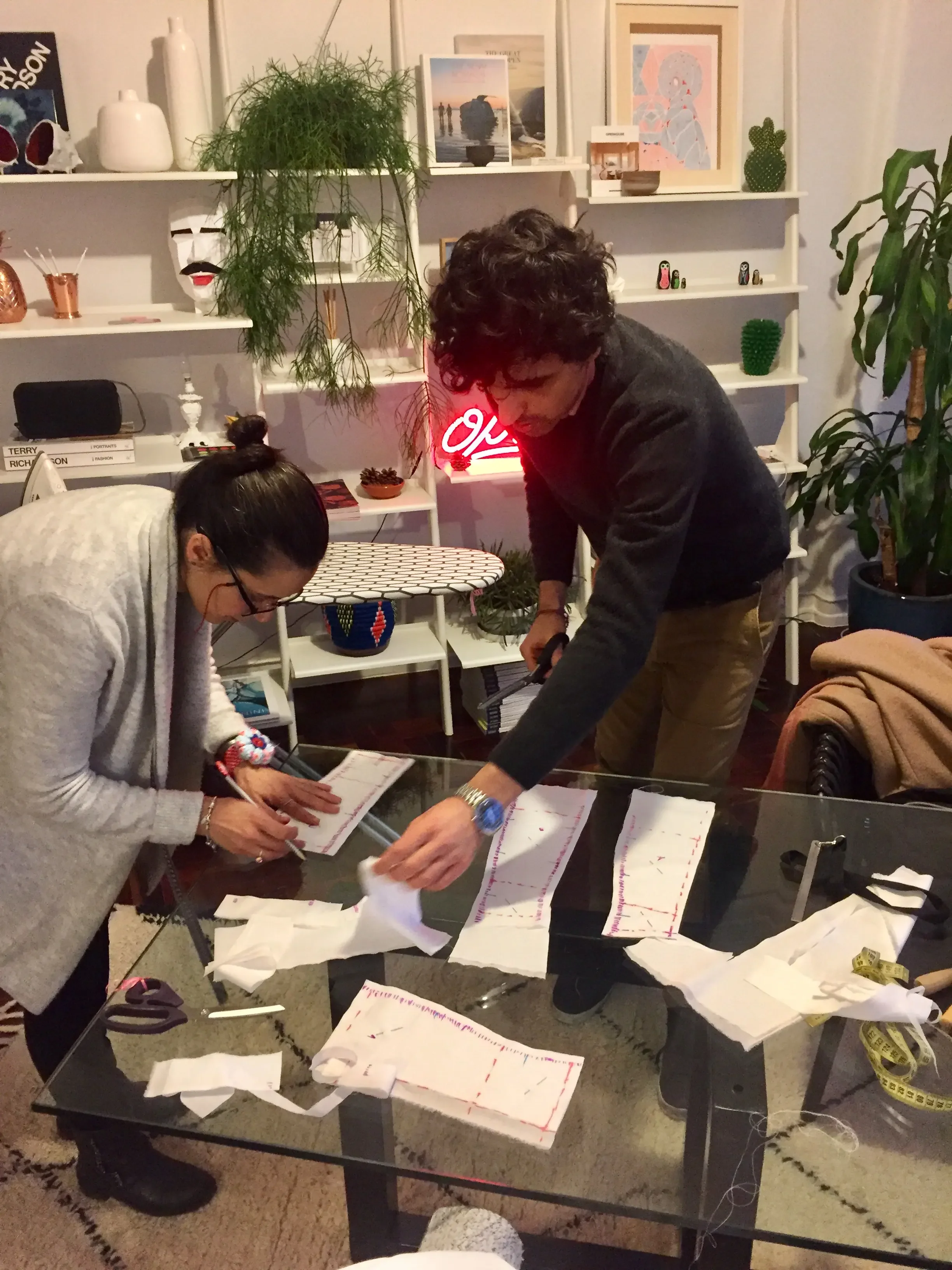 Daniele Orlandi led a moulage and draping workshop at O Apartamento, Lisbon, March 2018 — a full day on bodice construction, from theory to a finished toile.