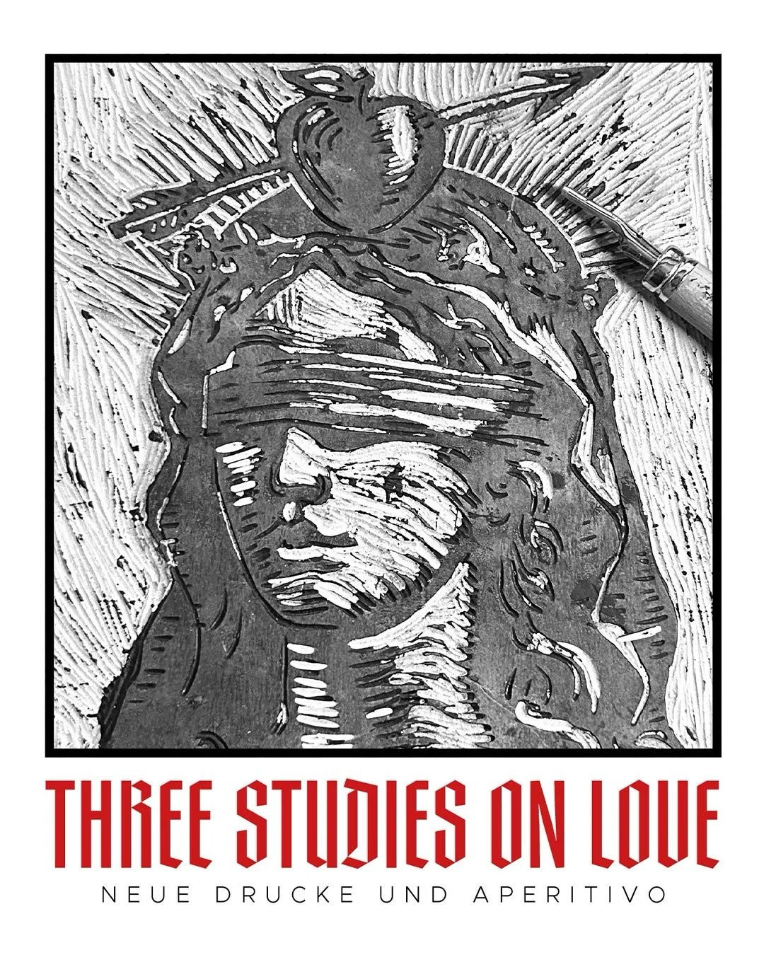June 28th, 2-7 pm at out studio in Hamburg. 
Maison Douce is showcasing three new linocuts from &ldquo;Three Studies on Love&rdquo; &mdash; a series exploring love, sensuality, transformation, and transcendence. The prints are handmade, limited editi