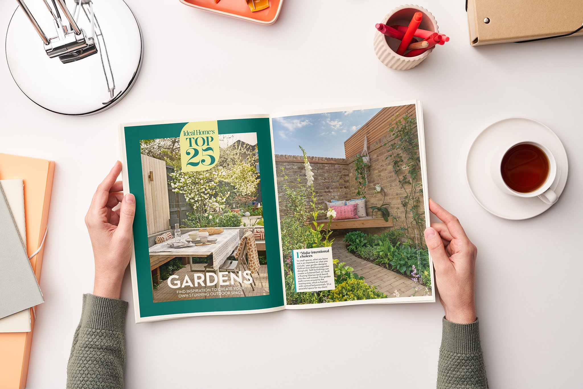 Ideal Homes Top 25 Gardens Kathryn Cox Garden Design Studio Naturalistic Wildlife Courtyard