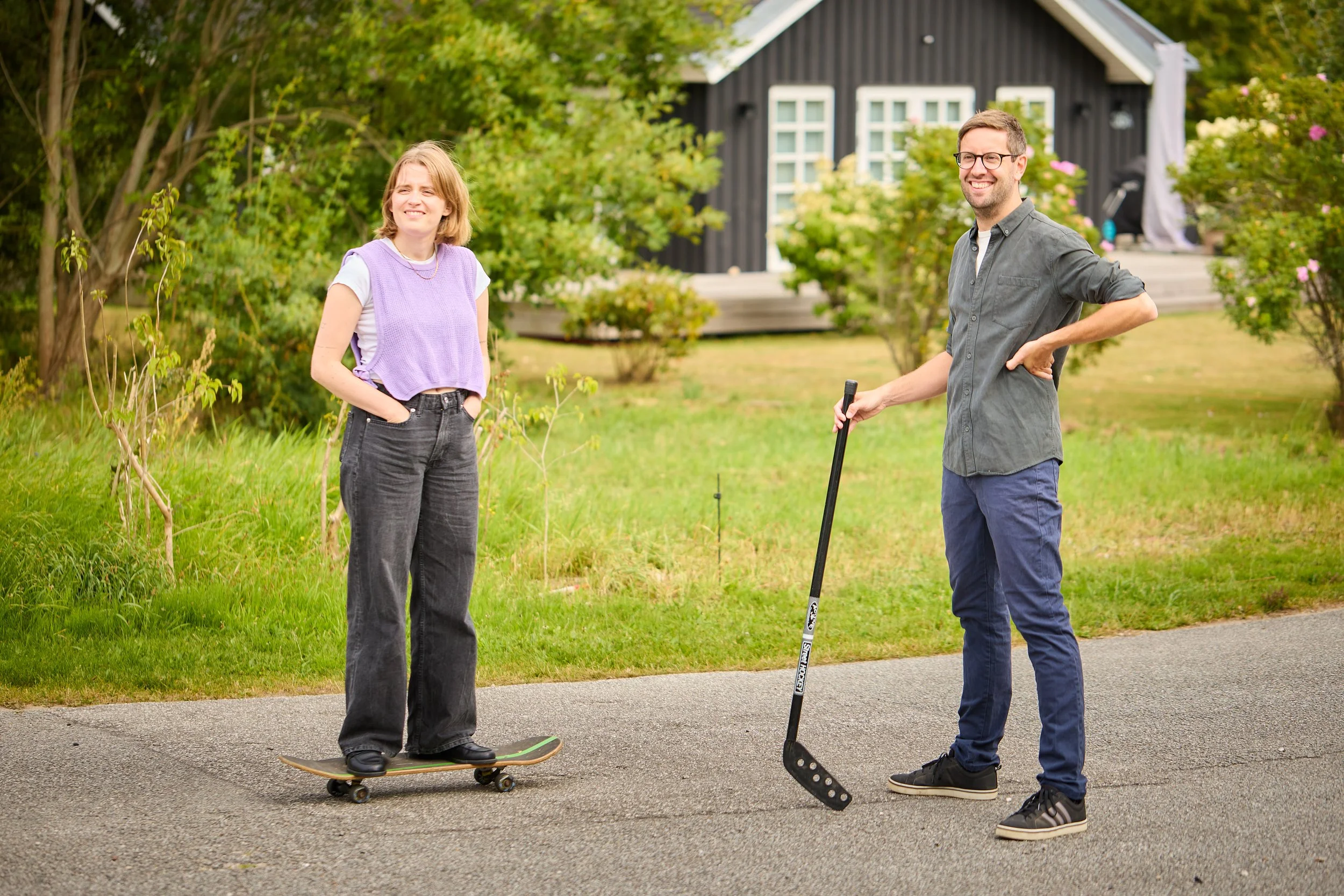 Jan og Johanne, skateboard and hockey - Foto Mikkel Bækgaard.jpg