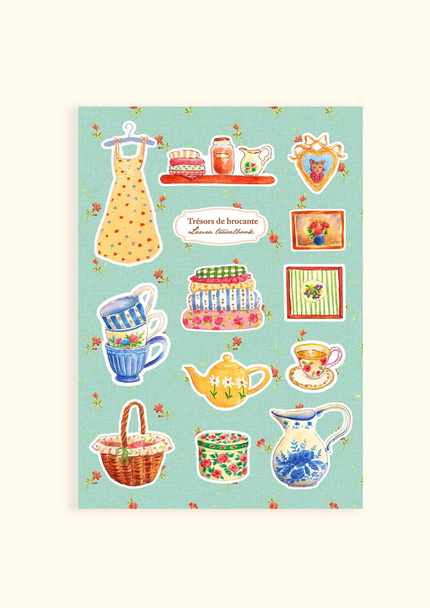 Stickers Trésors de brocante A5