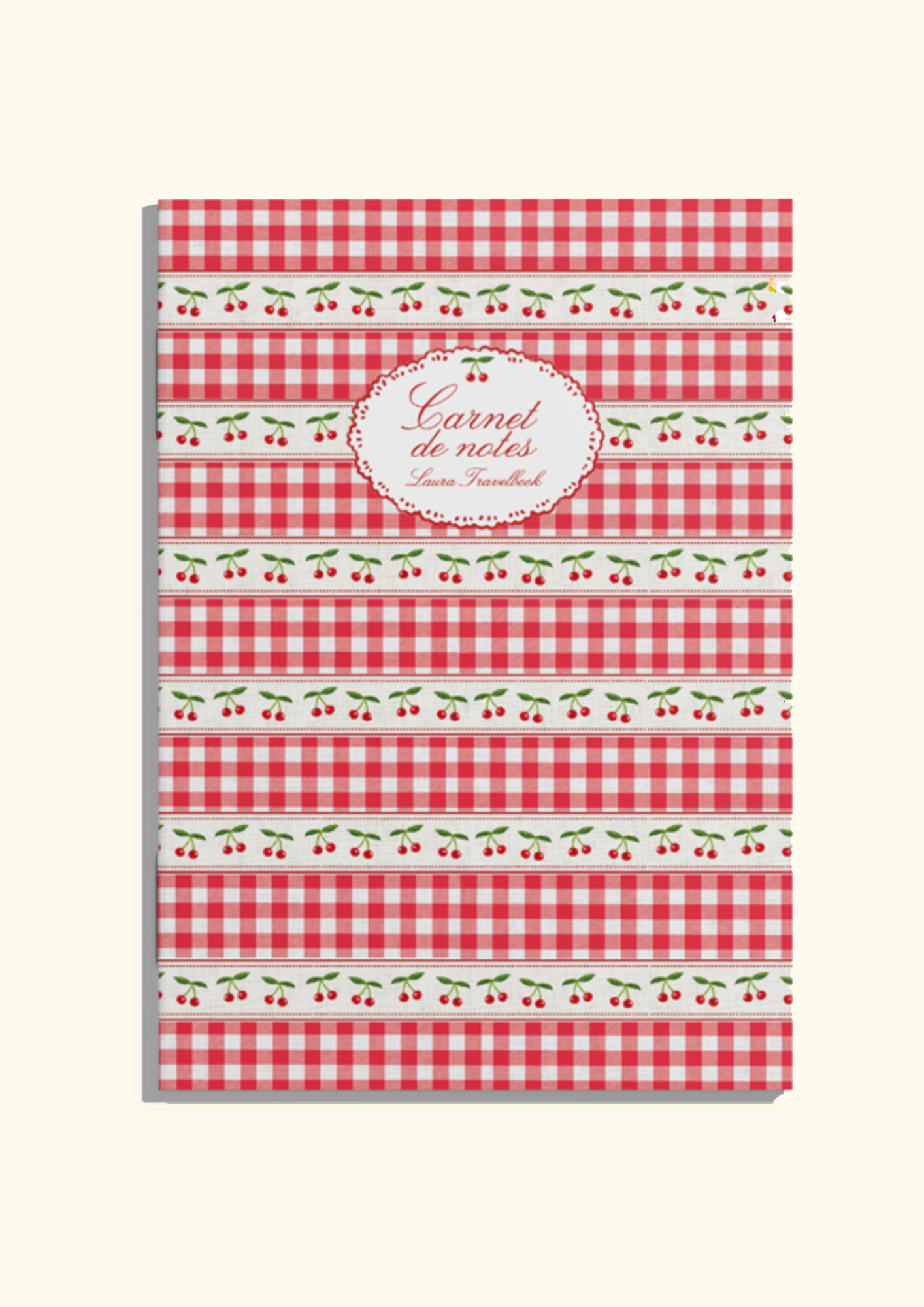 Carnet Cerises & vichy