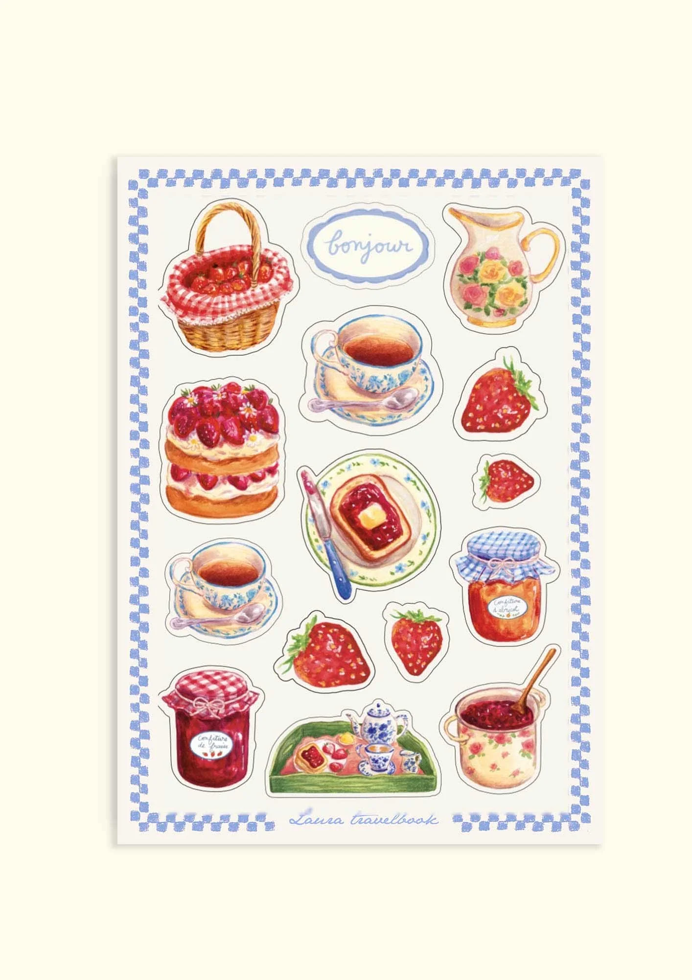 Stickers gourmandises fruitées