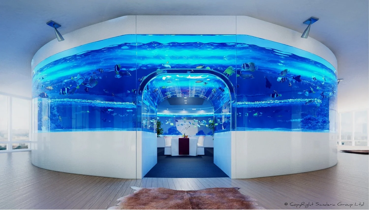 The Finest Luxury Residential & Commercial Aquarium Builder - Luxury Game Room Aquarium Ideas