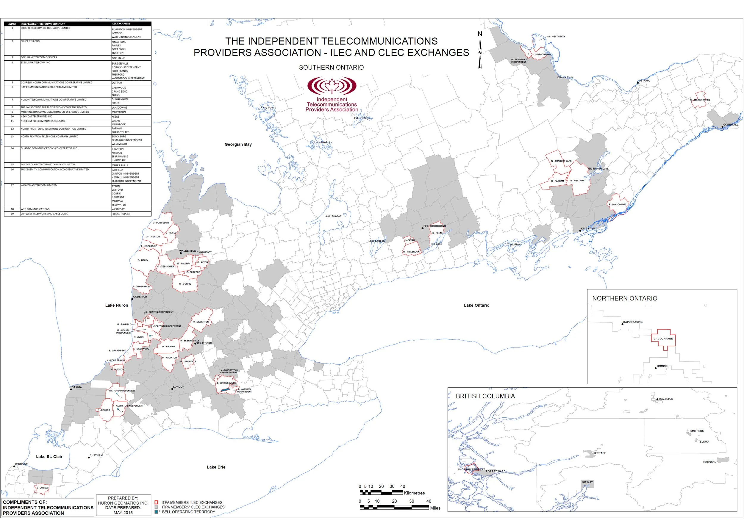Maps INDEPENDENT TELECOMMUNICATIONS PROVIDERS ASSOCIATION Maps independent telecommunications providers association