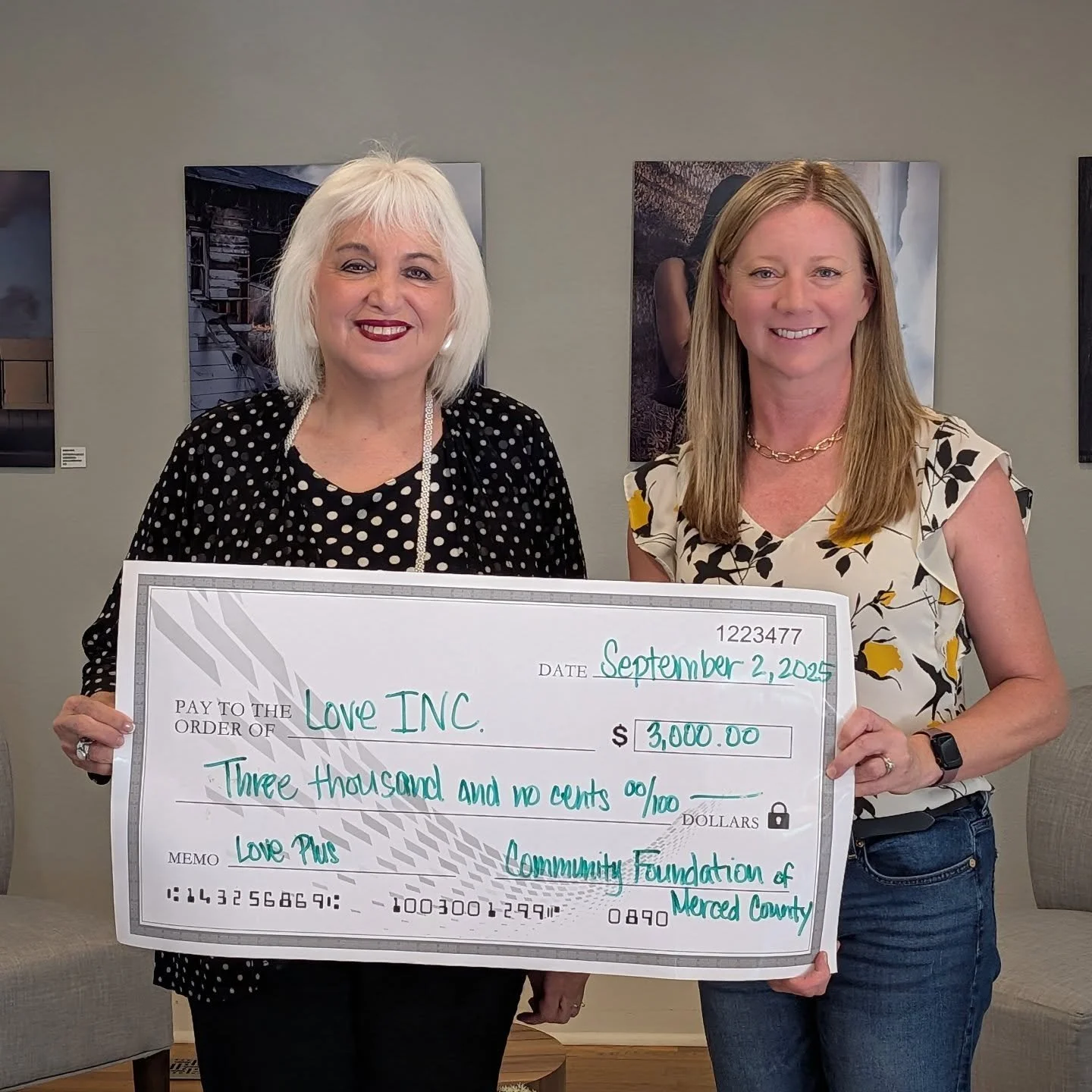 We are thrilled to share that Love Inc of Greater Merced has received a generous $3,000 grant to support its impactful Love Plus Program. This vital initiative equips participants with essential life skills&mdash;including money management, health &a