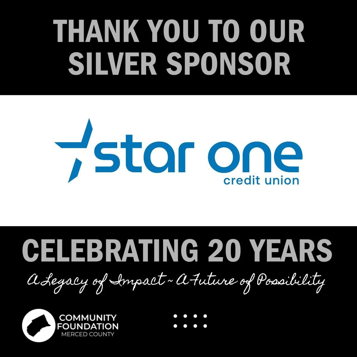 ⭐Sponsor Spotlight: Star One Credit Union ⭐

We&rsquo;re grateful for the support of Star One Credit Union, one of California&rsquo;s leading member-owned credit unions. Their commitment to putting people first &mdash; through better rates, lower fee