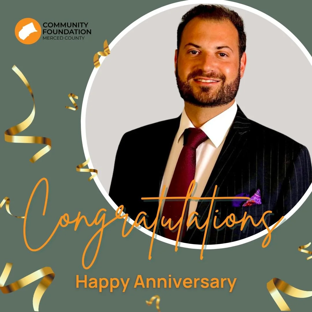 Please join us in recognizing Ryan Heller on his 5-year anniversary with the Community Foundation of Merced County.

We appreciate his time and contributions to the organization over the past five years and thank him for his service.

#CFMC #MercedCo