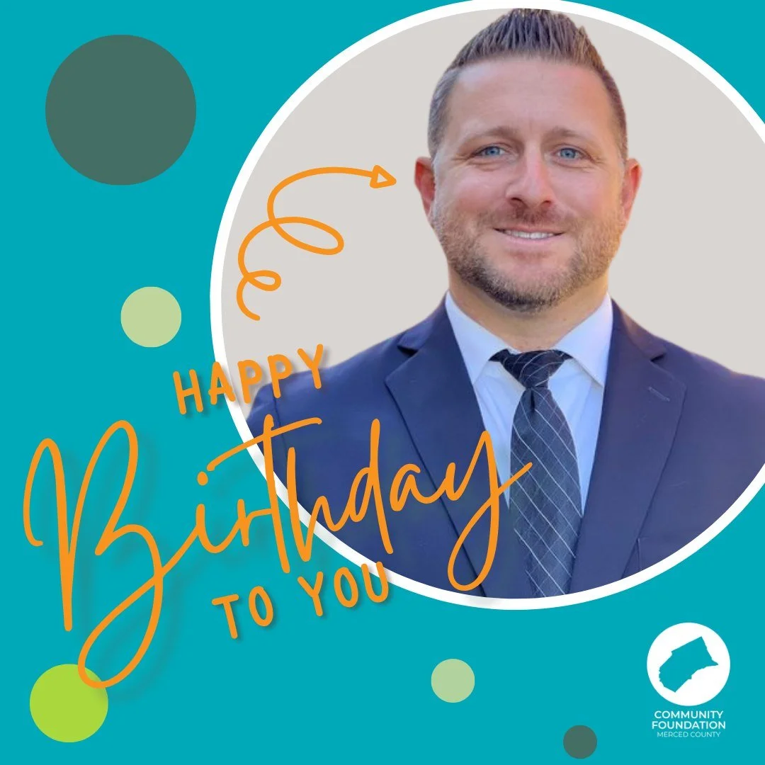 Happy Birthday to our Treasurer, Brian Gudgel! 🎉

Thank you for your steady guidance, dedication, and for always being available when we need those checks signed 😉 We appreciate all you do for the Community Foundation of Merced County.

Wishing you