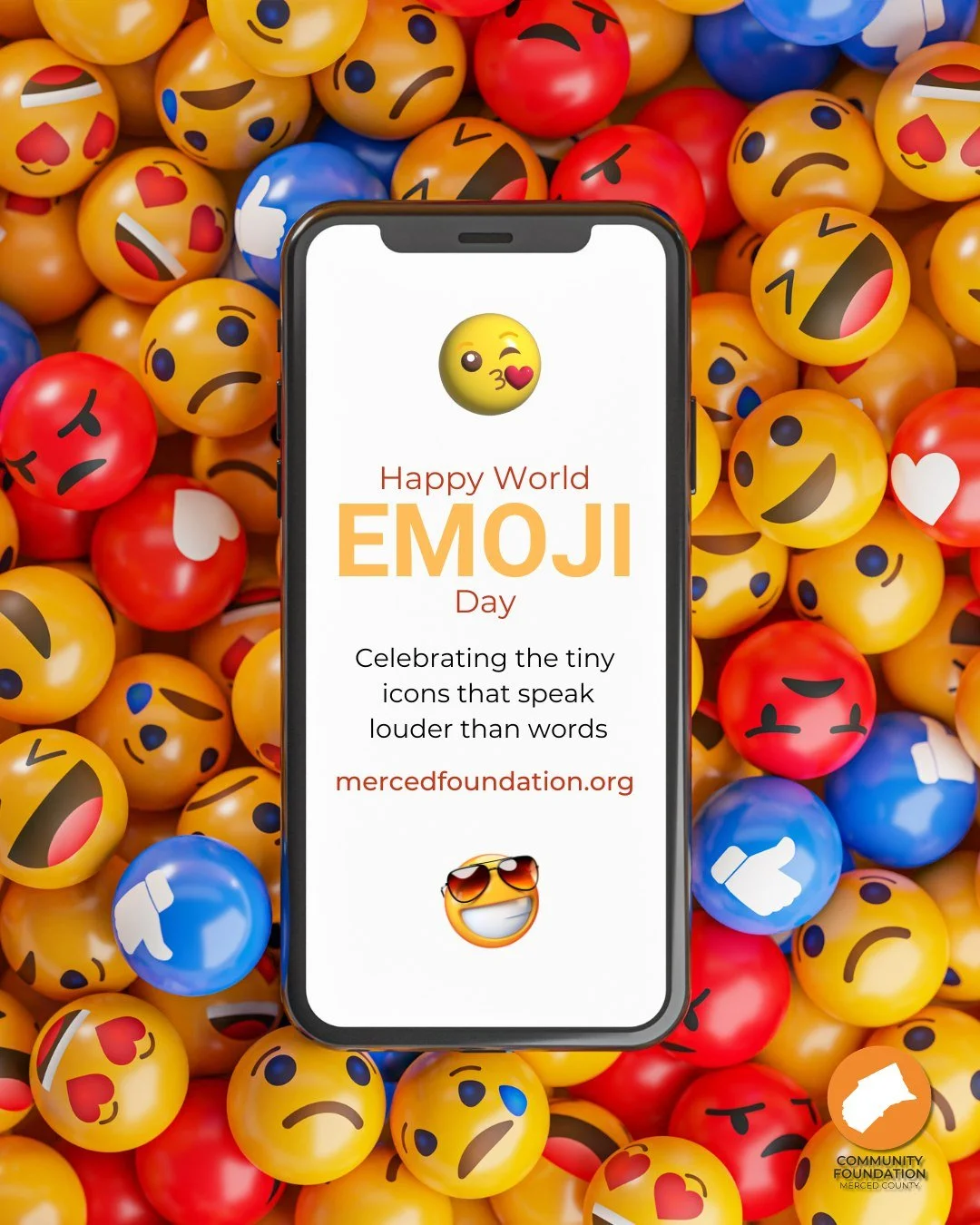🧡 Happy World Emoji Day! 🧡

At the Community Foundation of Merced County, our favorite emoji is an easy choice: the orange heart 🧡 &mdash; representing community, generosity, partnership, and the people who make Merced County such a special place 