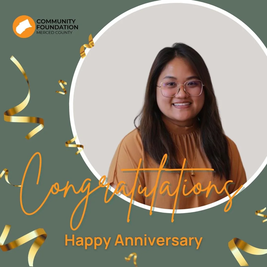 🧡 Please join us in celebrating Kassie Nguyen's Board Anniversary with the Community Foundation of Merced County!

Thank you for your service, leadership, and commitment to CFMC and the communities we serve throughout Merced County. We appreciate al