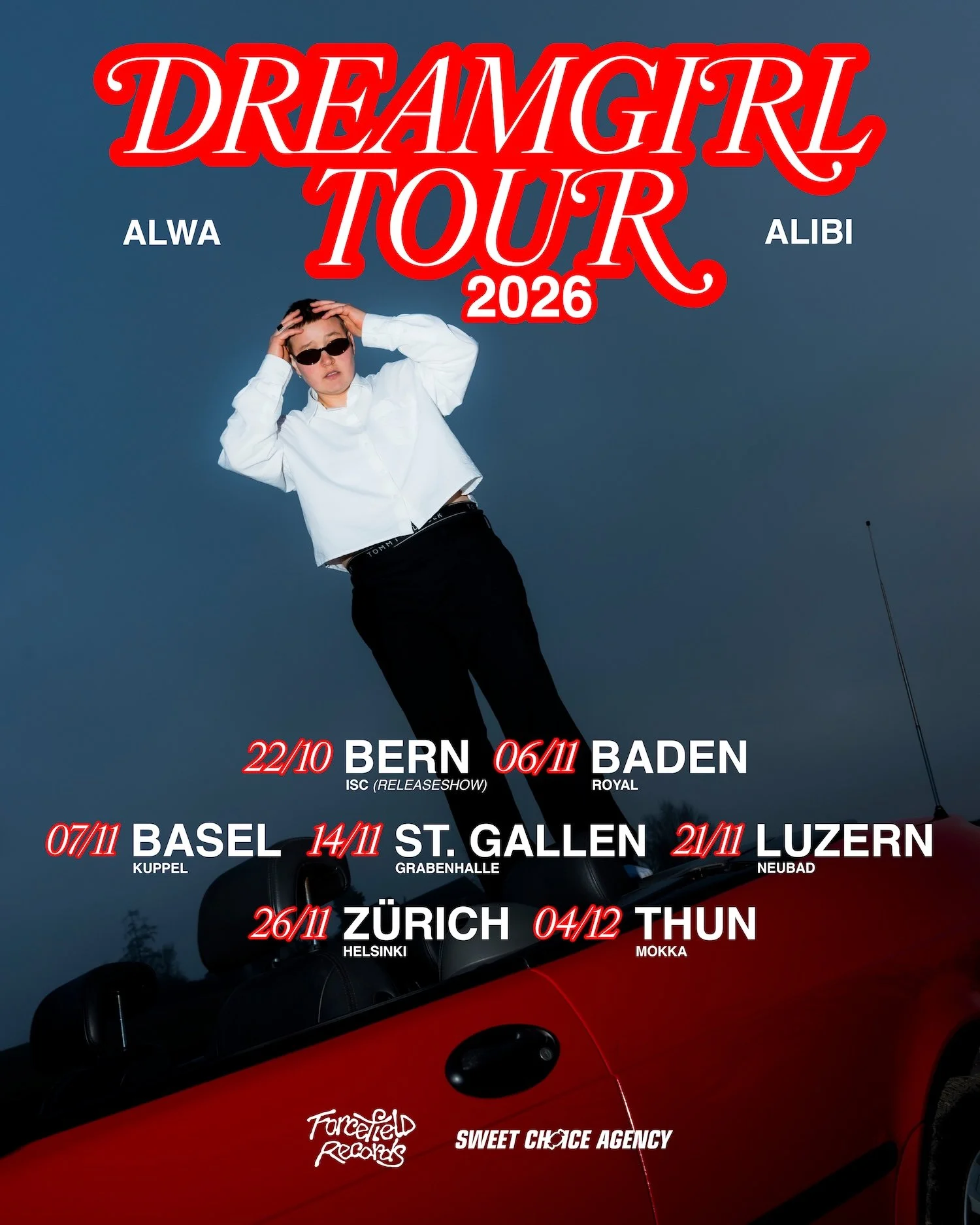 Plakat Dreamgirl Tour 2026