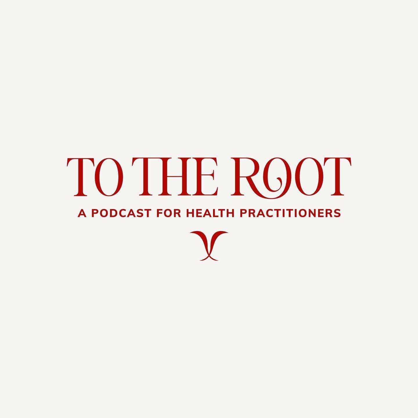 A new podcast has officially entered the chat, and this branding is just everything 😍🤤

To The Root is a podcast created by @nutritionbyrobyn &amp; @fnpinstitute for health practitioners passionate about wanting to make a bigger impact &amp; a bigg