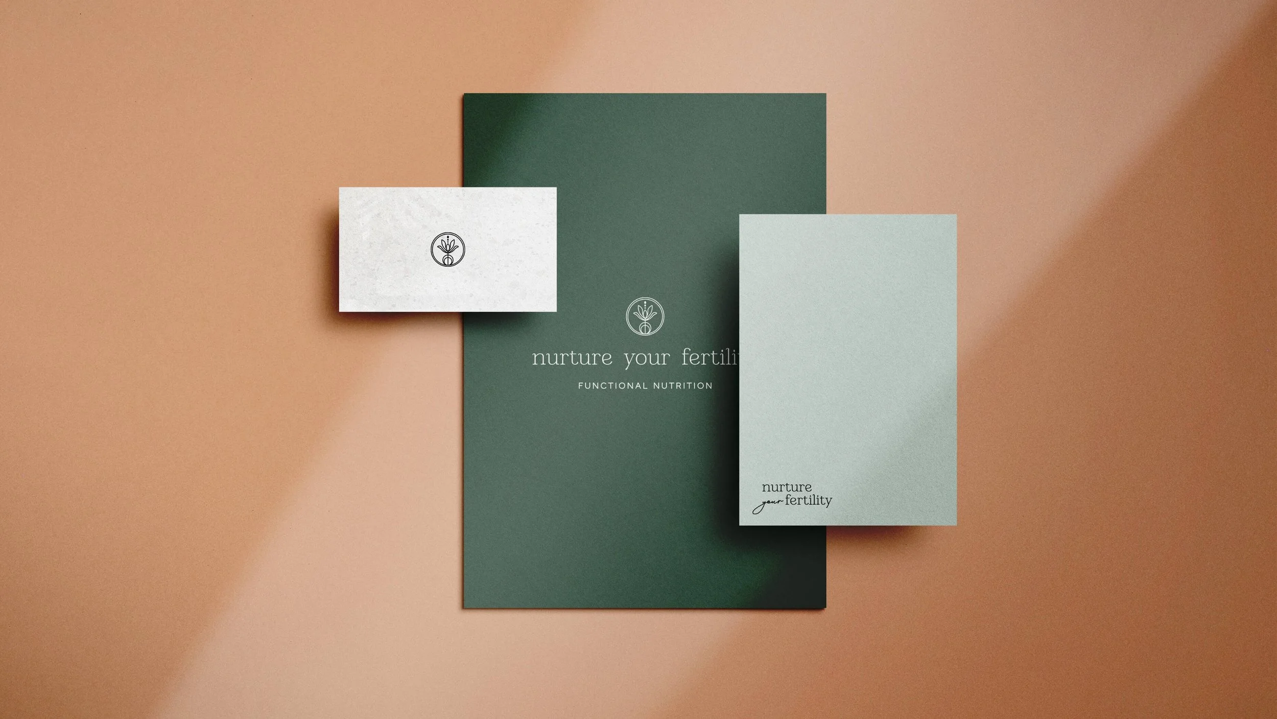 fertility nutrition branding logo design feminine nurturing brand identity