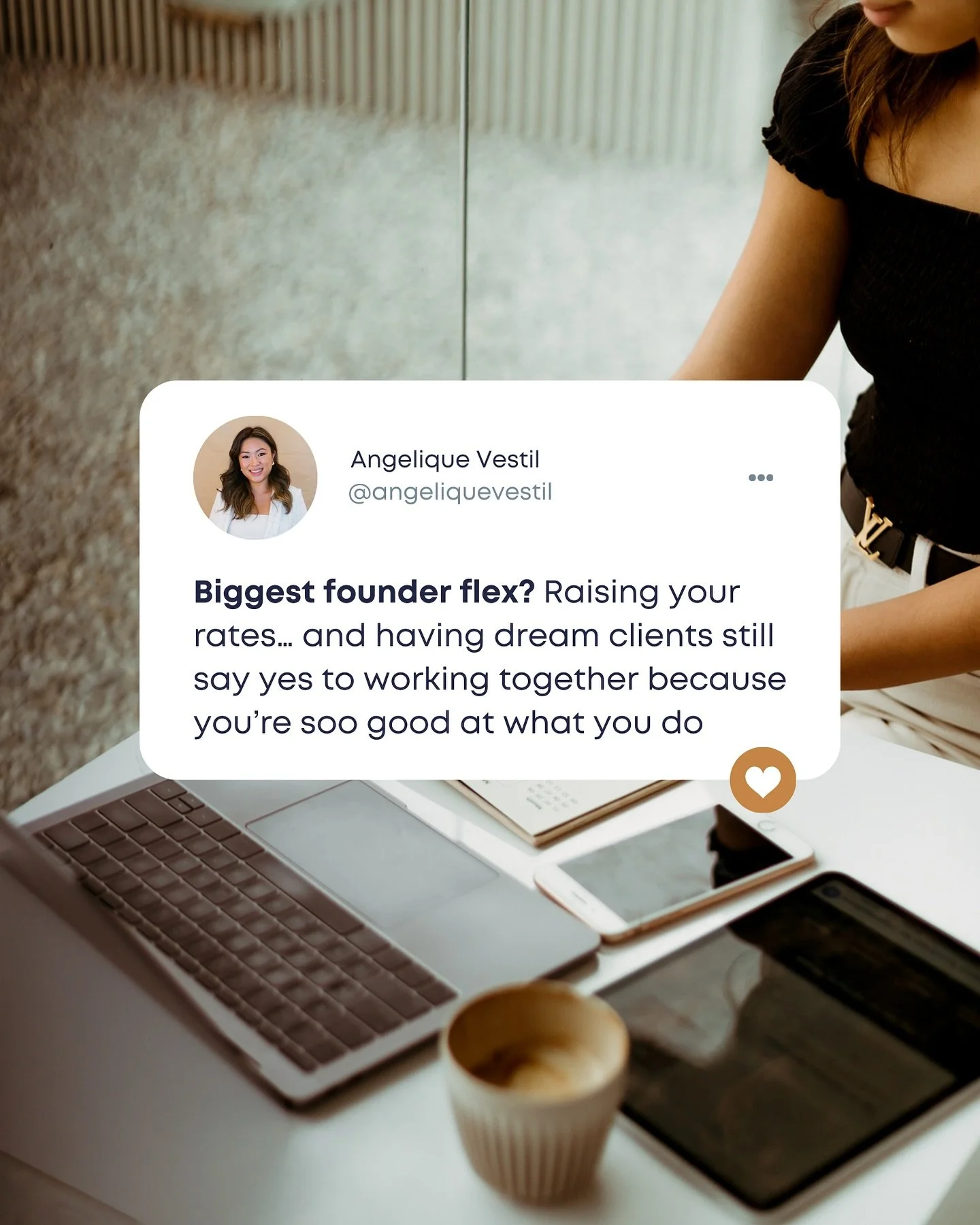 Comment FOUNDER and I&rsquo;ll DM you the invite to join The Founder Coffee Corner ☕️ it&rsquo;s a free online community that I just created for founders, small business owners and entrepreneurs to trade insights, share wins, and have real, honest co