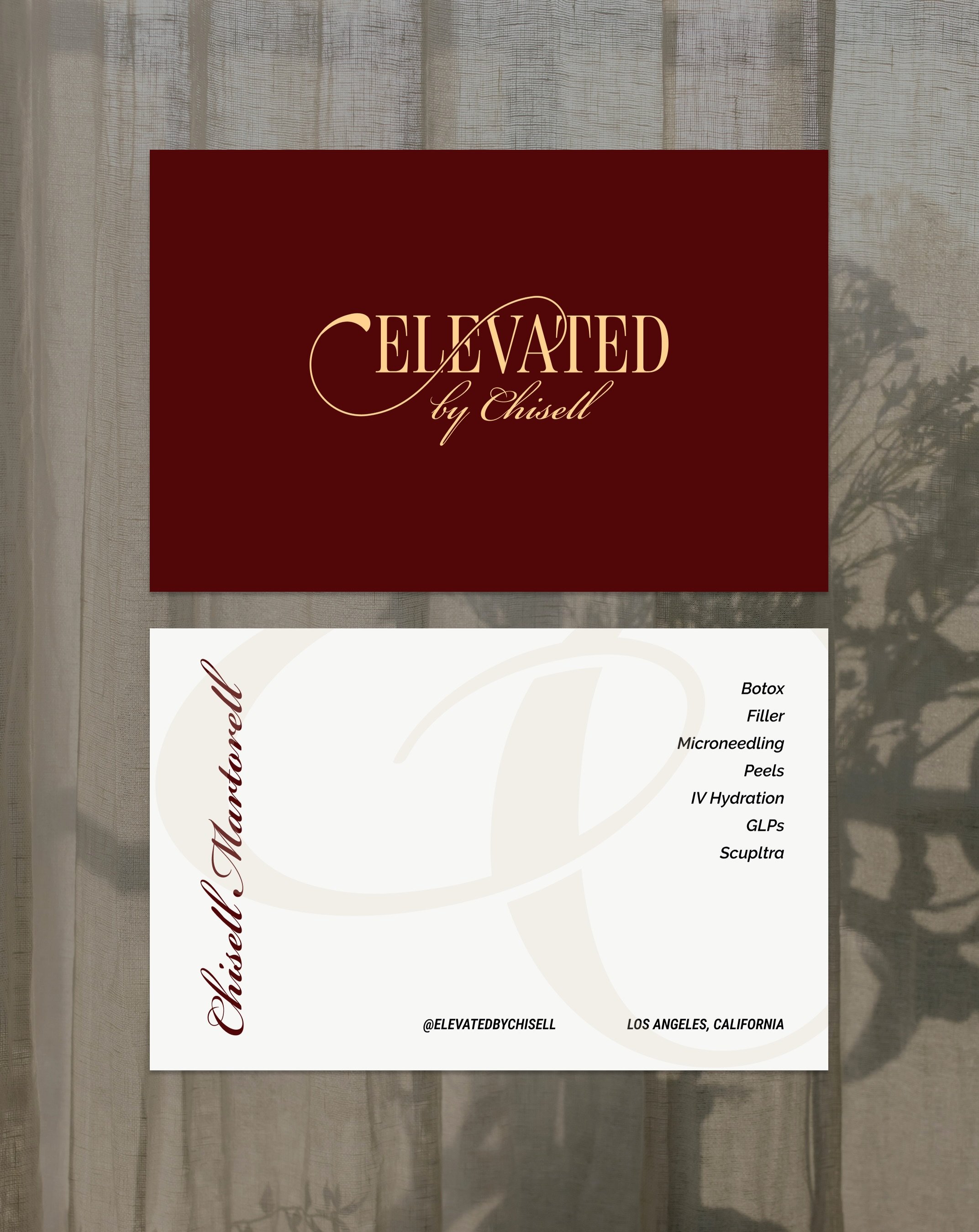 brand reveal for @elevatedbychisell 💉

Chisell is a registered nurse and aesthetics injector who genuinely knows her clients, remembers what they came in wanting, and cares about their result long after they leave they leave her chair.

so we built 