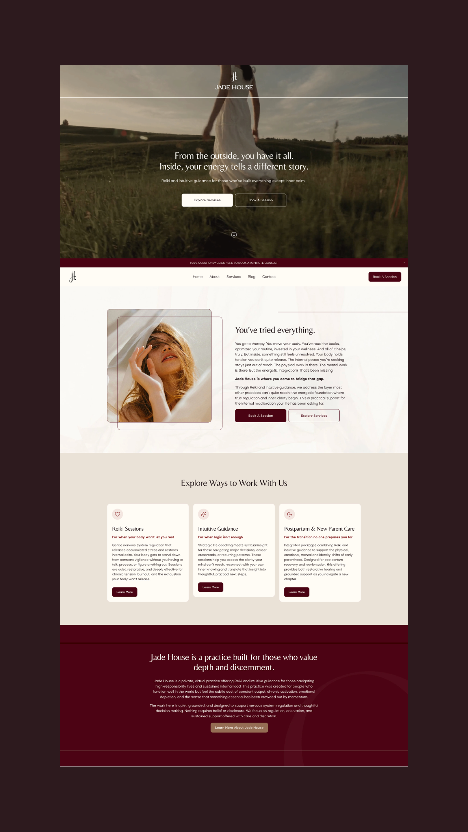 website for intuitive healing coach