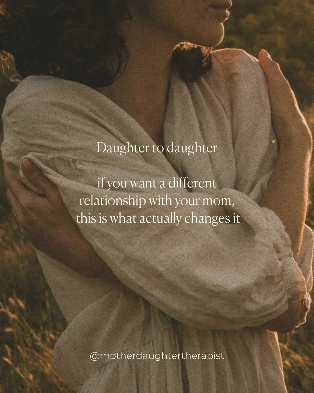 A lot of daughters think healing with their mom
should look like one clear conversation.

Where everything finally clicks.

Where she understands.

Where it all shifts.

But most of the time that&rsquo;s not how it happens.

It happens in smaller mom