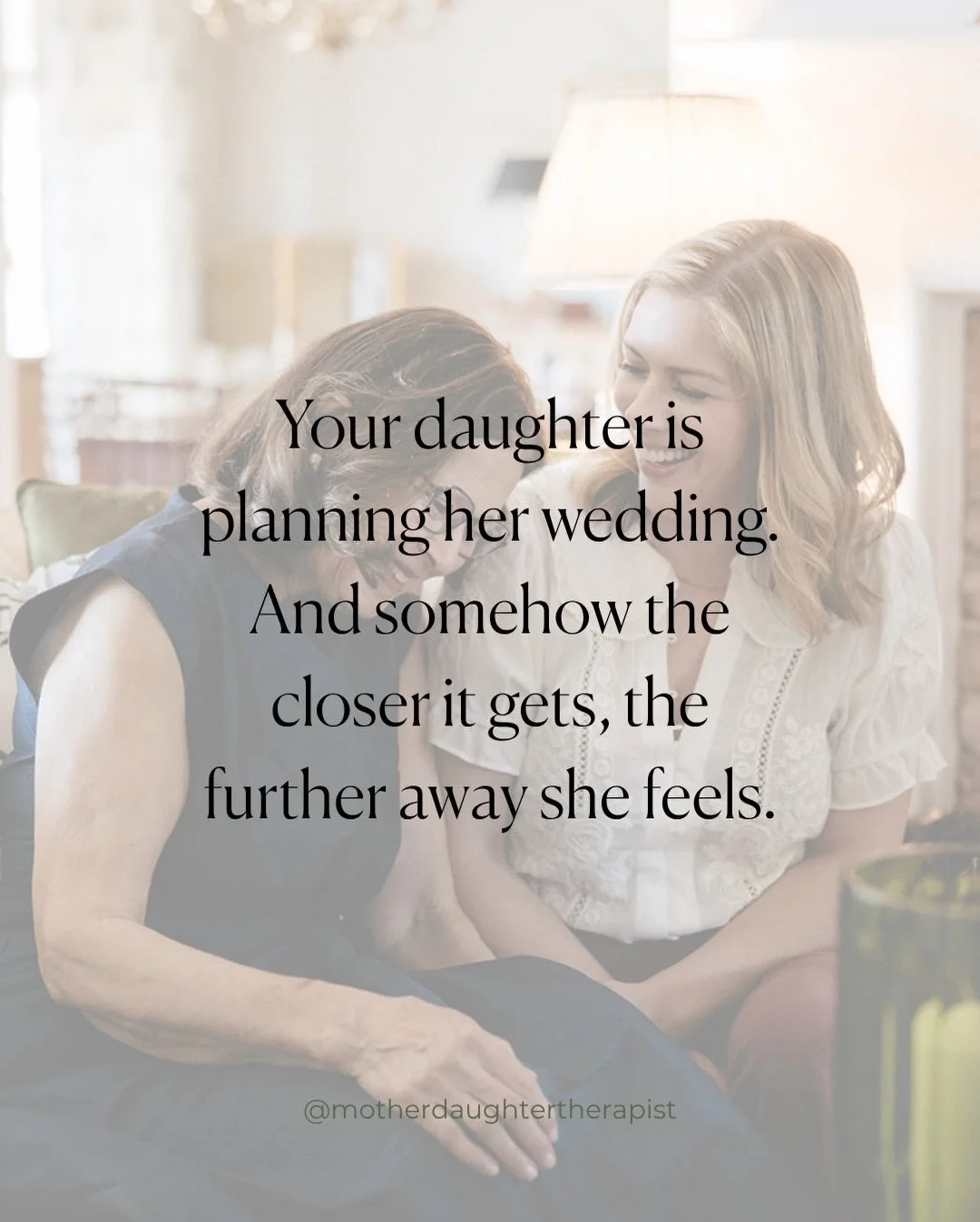 Wedding season brings something into my inbox every single year.
Mothers who wanted to be there for their daughter&rsquo;s engagement, her planning, her big day and somehow it still went wrong.
Not because they did too much. Not because they did too 