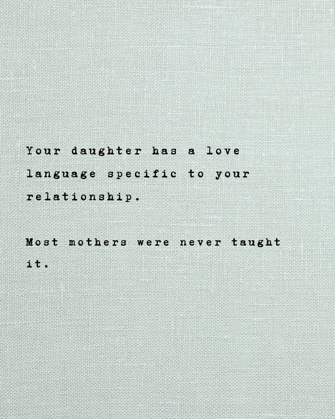 Most mothers love their daughters deeply.
But many were never taught how daughters emotionally experience safety inside this relationship because they may have not experienced it themselves.
Mother-daughter love is not generic, complicated or dramati