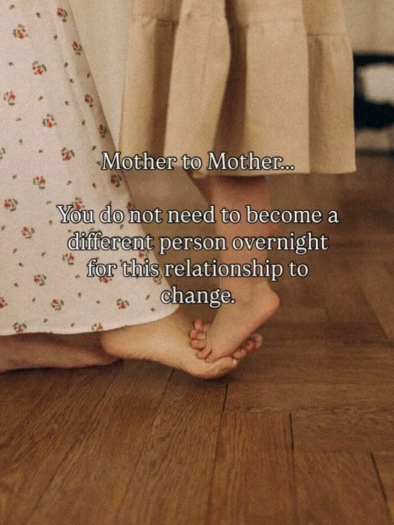 Mother to mother,
One of the hardest parts of this work is that the changes are often so subtle at first.
You expect a breakthrough conversation.
An honest text.
An apology.
A moment where everything suddenly feels different.
But more often, healing 