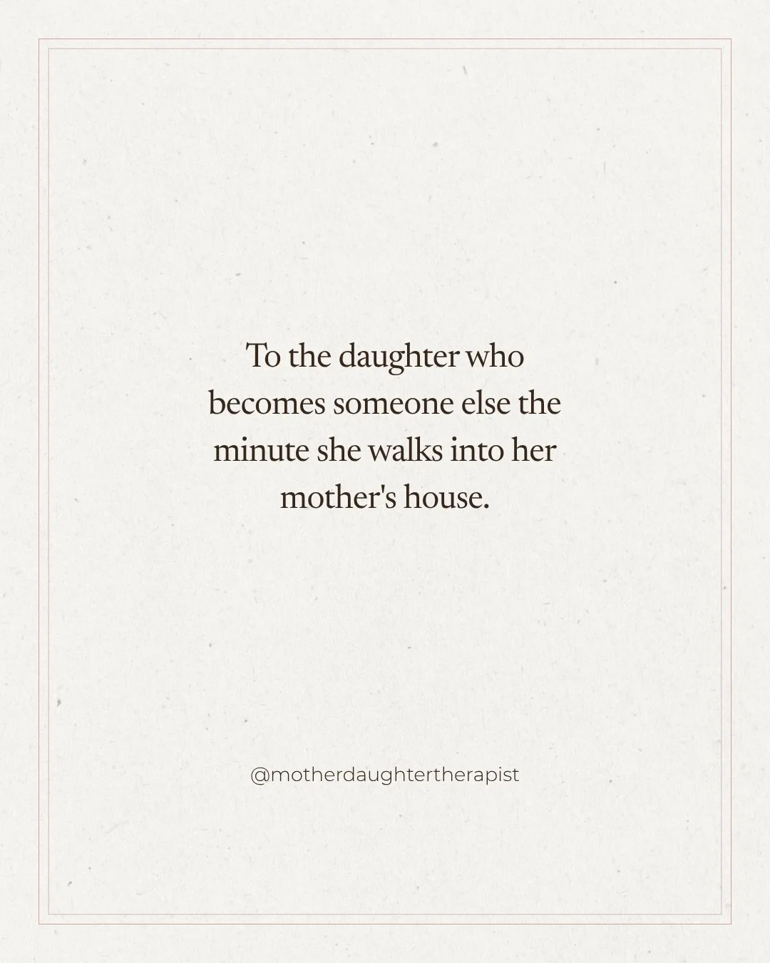 There is a conversation happening underneath every conversation with your mother. 
You have probably felt it for years. 
You just never had the words for it.

Episode 5 of Between Mothers &amp; Daughters names exactly what it is - from both sides.

C