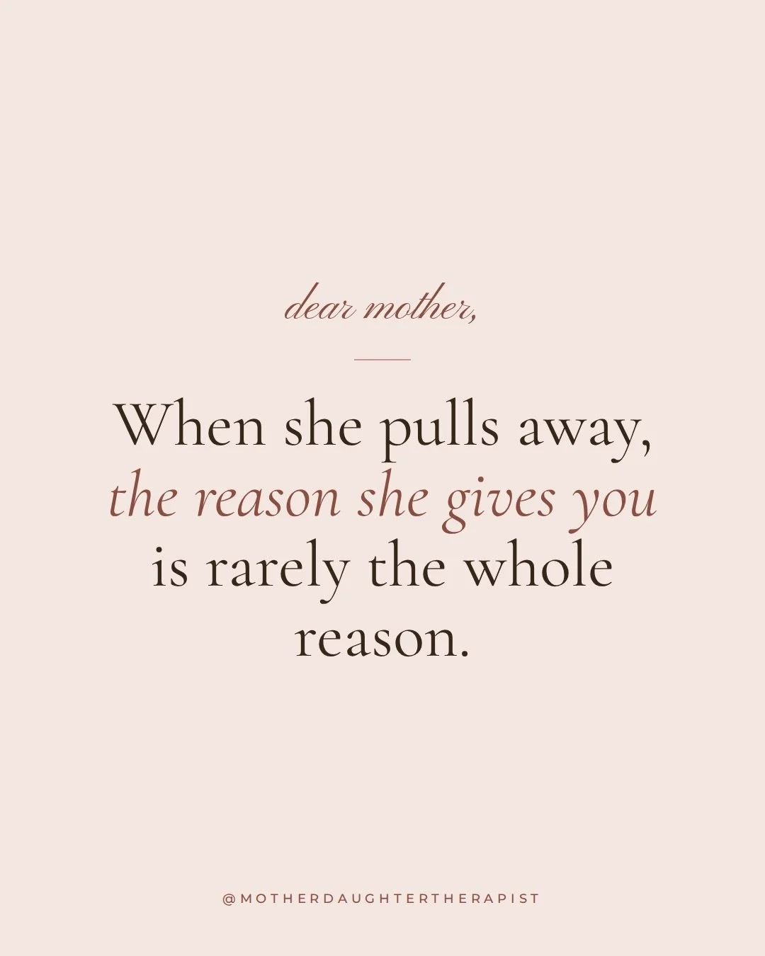 She said she was busy. And maybe she was.

But when the distance lasts longer than the busy season, it&rsquo;s usually asking something of you. And it isn&rsquo;t asking you to try harder, or to disappear.

There&rsquo;s another way to be with her wh