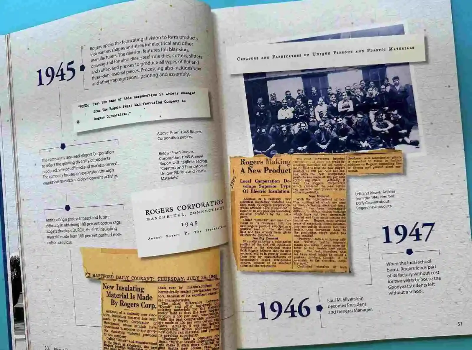 anniversary timeline for Rogers Chemical Company