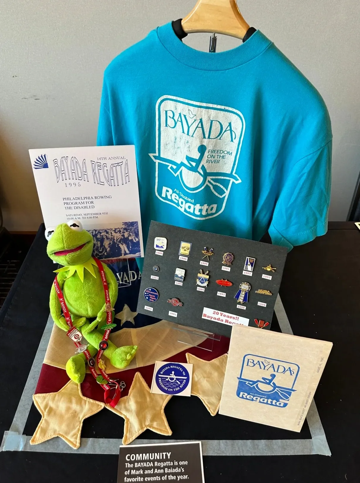 Artifacts in company anniversary exhibit