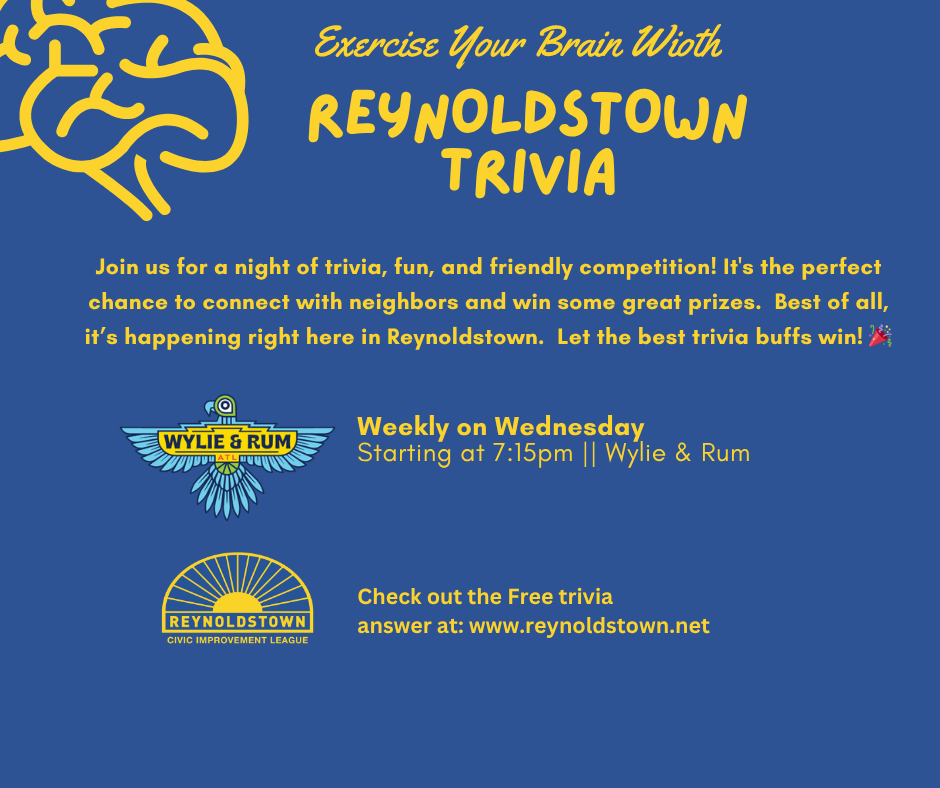 Reynoldstown Trivia FREE Answer for June 10