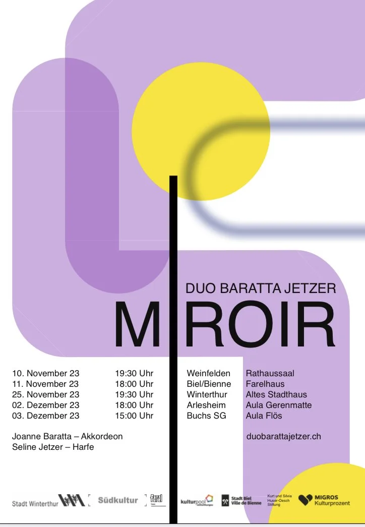 Vergangene Events - Tournee 2023 DUO BARATTA JETZER "MIROIR"