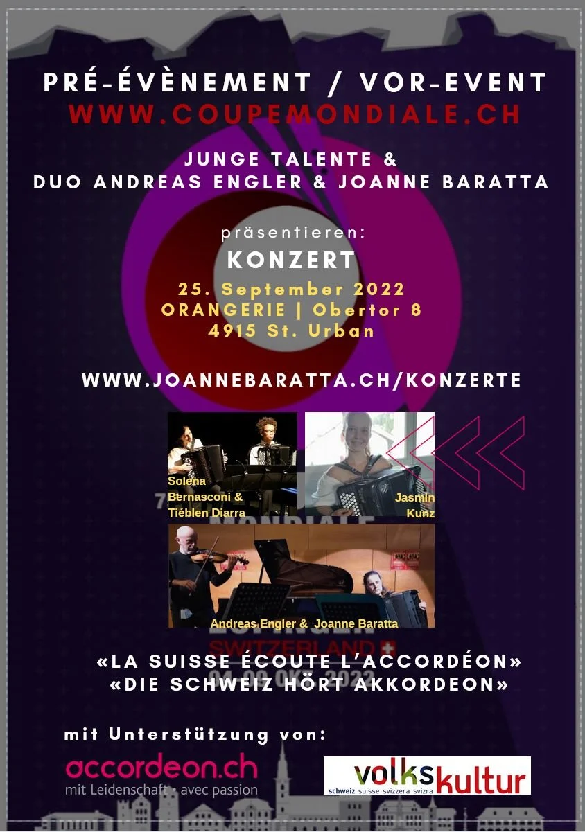 Vergangene Events: 
Junge Talente & Duo Andreas Engler/Joanne Baratta