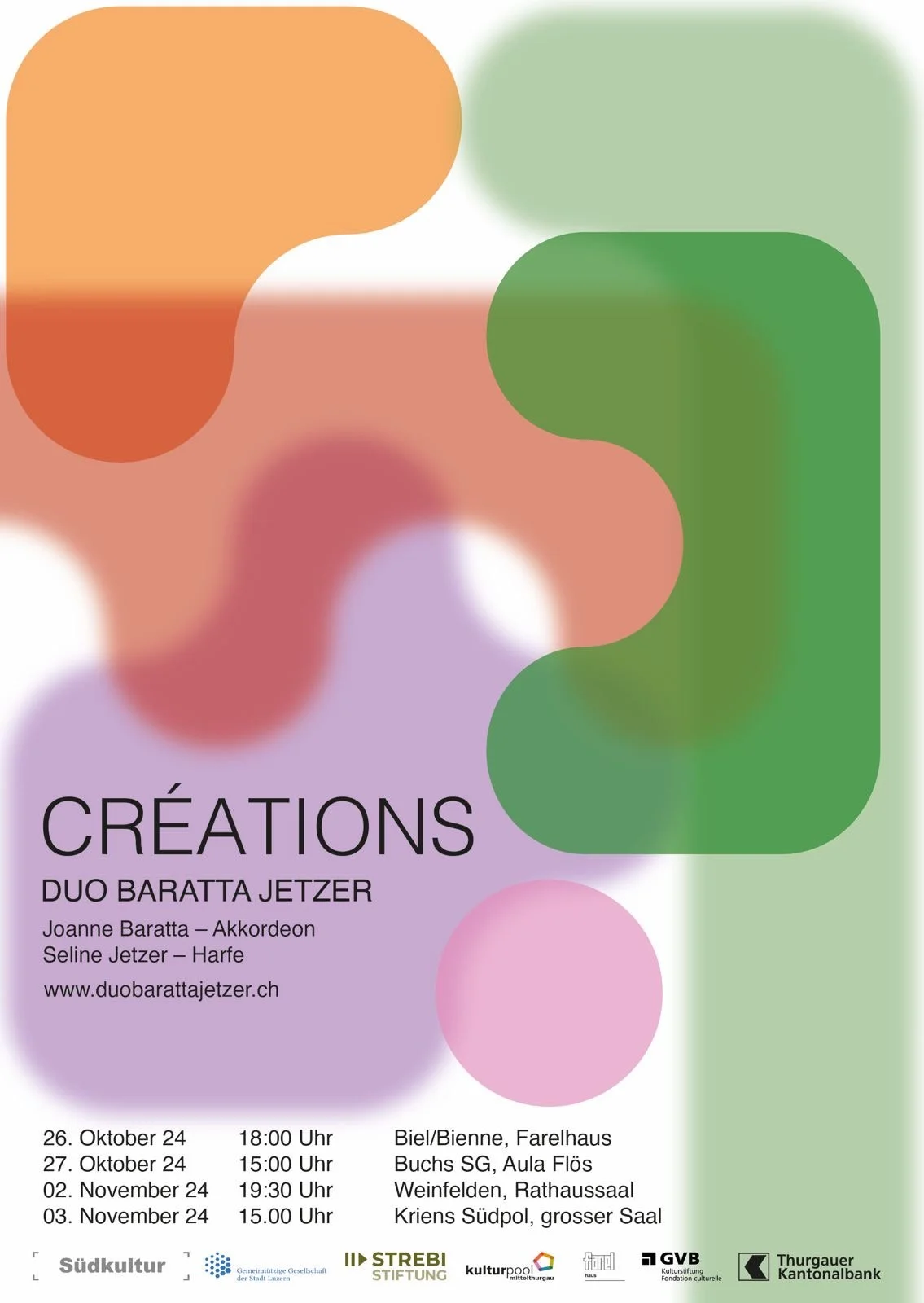 Vergangene Events: Tournee DUO BARATTA JETZER 2024