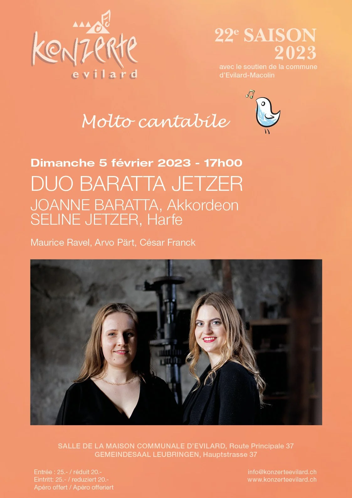 Vergangene Events: Konzerte Evilard / DUO BARATTA JETZER