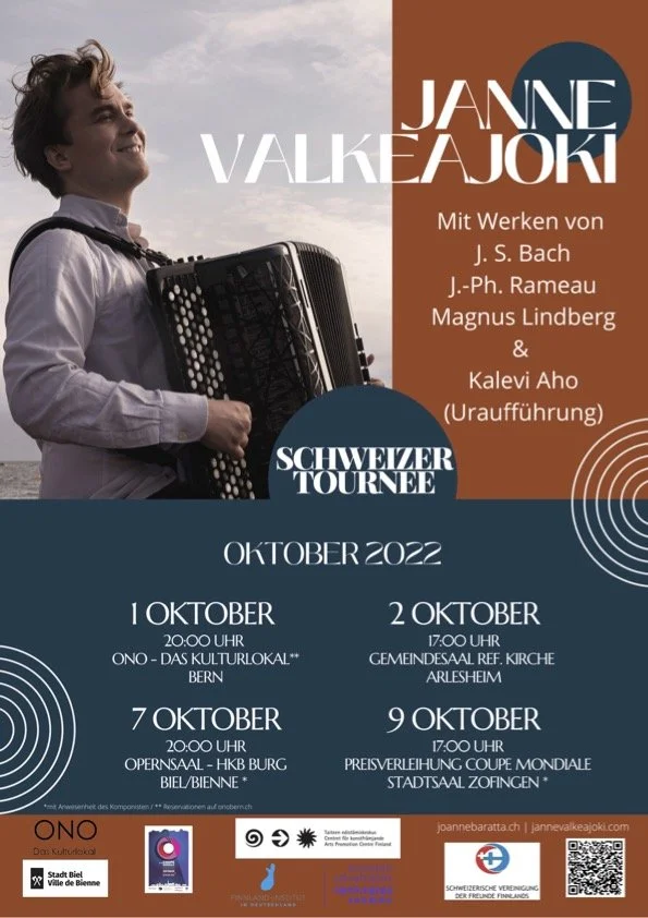 Vergangene Events: 
Janne Valkeajoki - Schweizer Tournee / Oktober 2022 