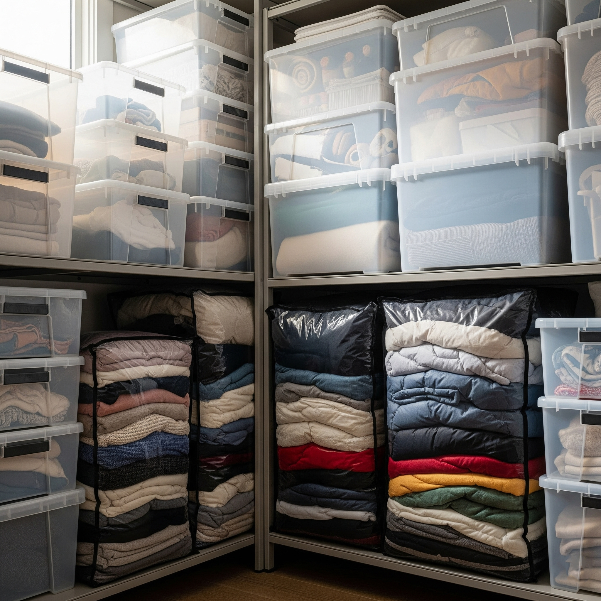 傳統衣物收納的痛點：翻找壓縮袋浪費時間