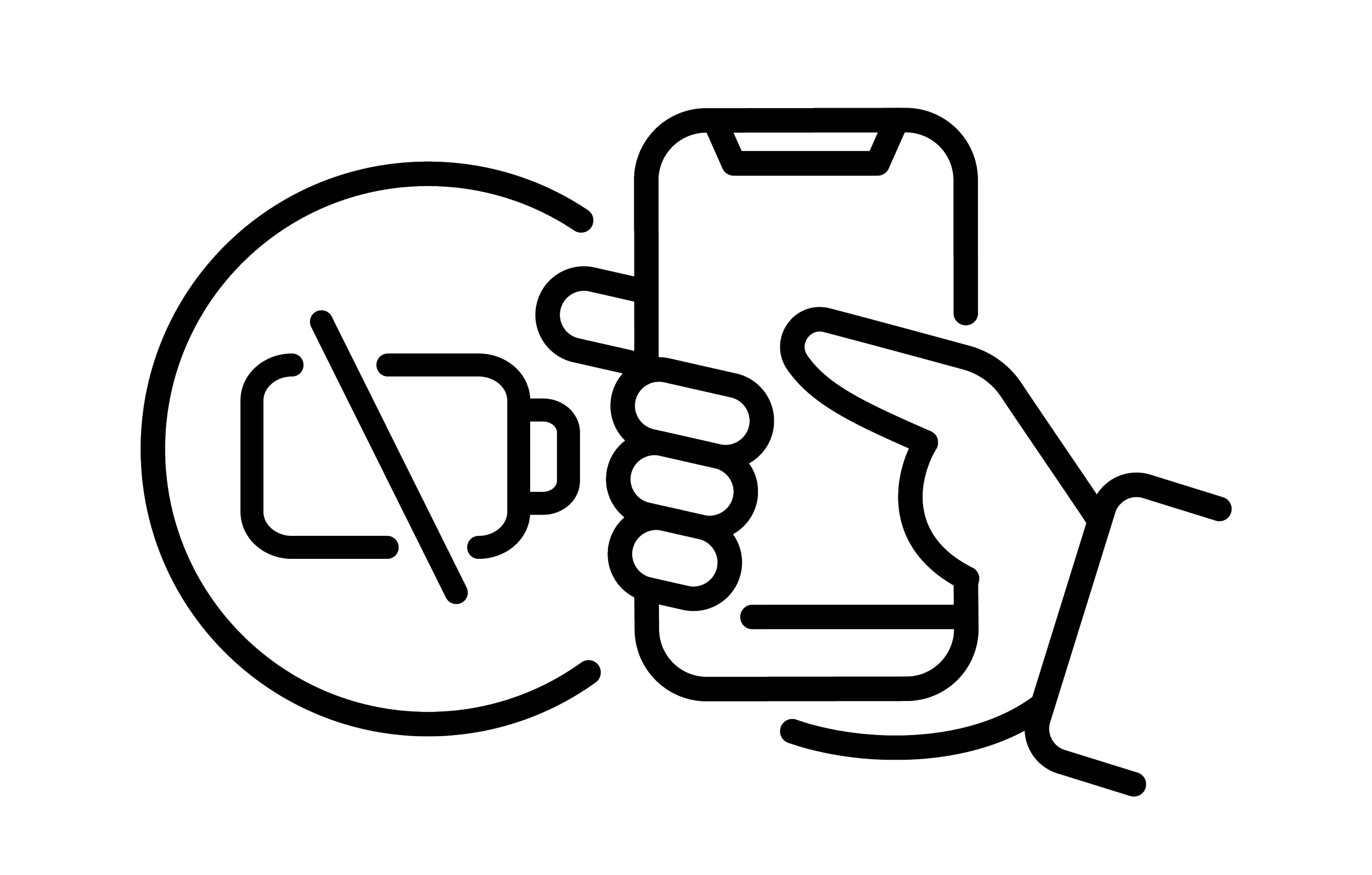 TouchIn 智慧收納貼無需電池圖示：強調收納貼不需充電或更換電池，提供永久性的數位收納支援。