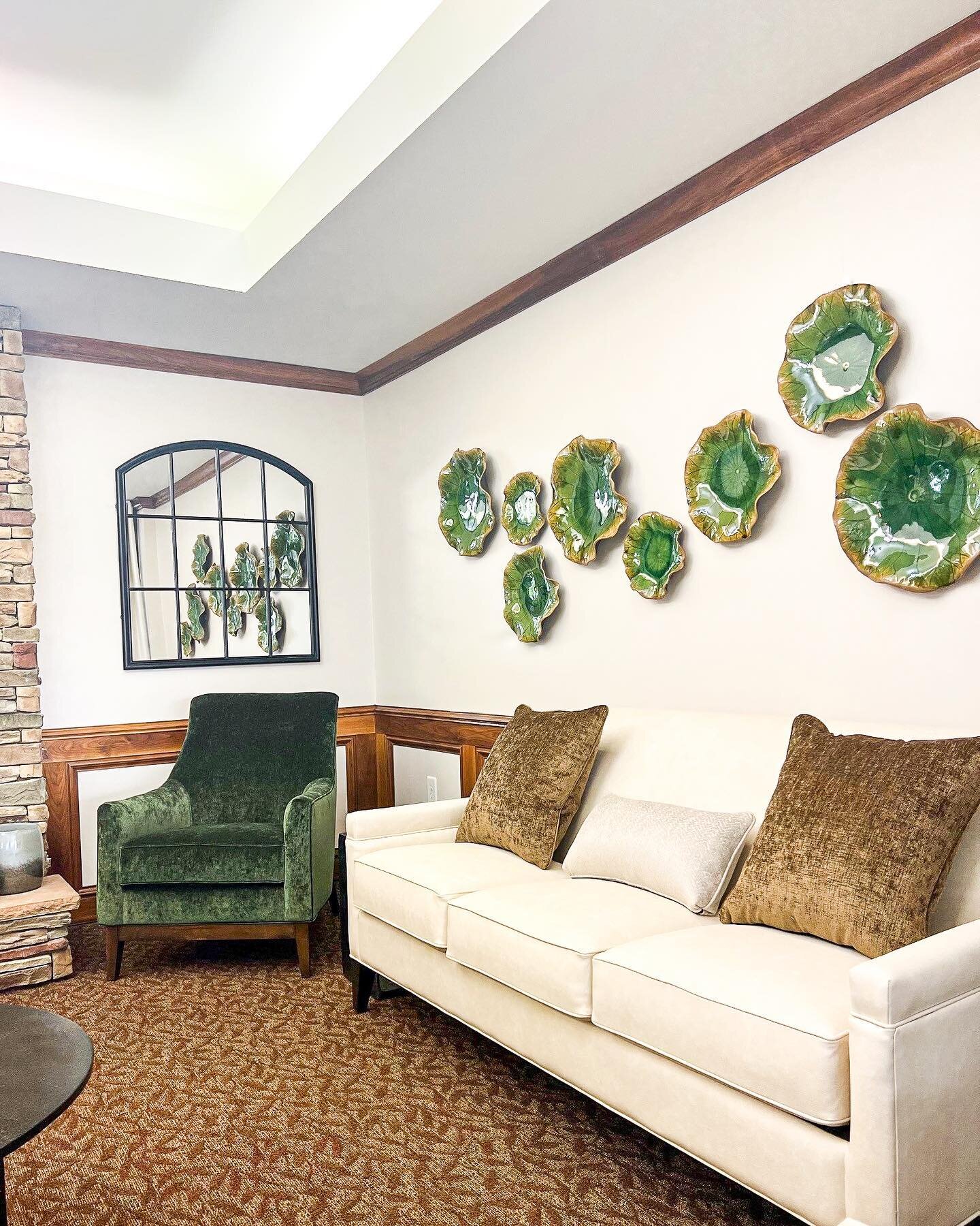 Feeling serene with all this green 💚

The Abundant Christian Living Community - Independent Living Towers in Johnson City just refreshed their lobby and we are loving how inviting the space feels!