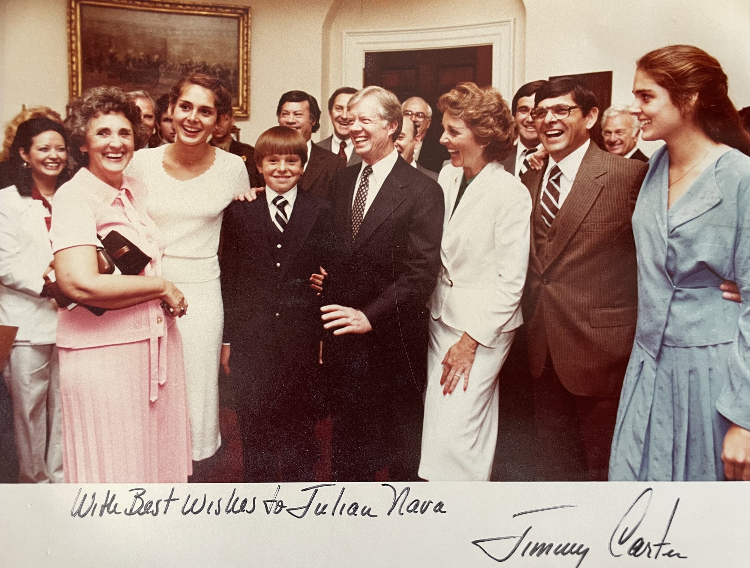 A reception at the White House, after being sworn in as United States Ambassador to Mexico.