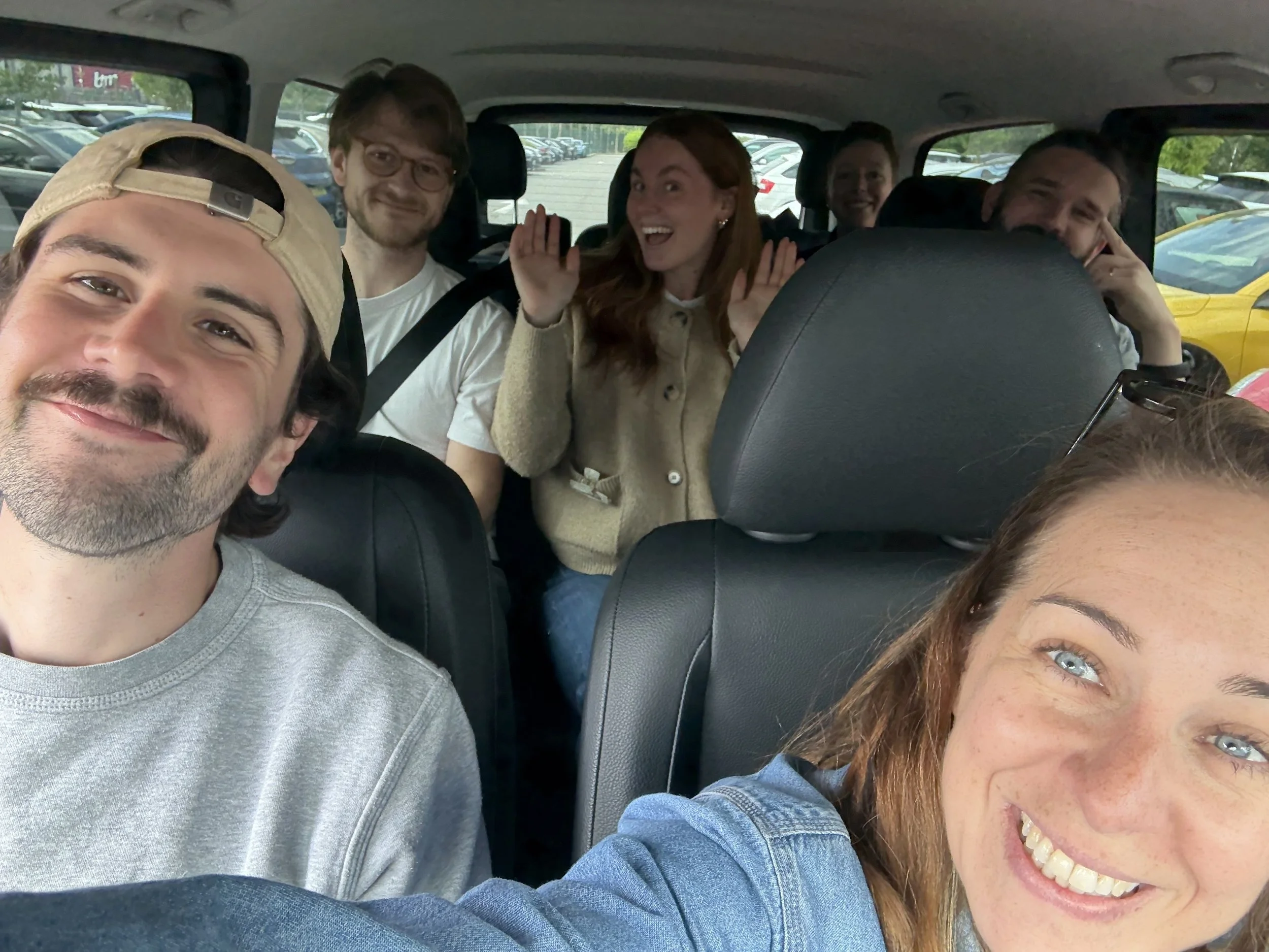 Best way to get there? a 9-person van and our personal driver Jon!