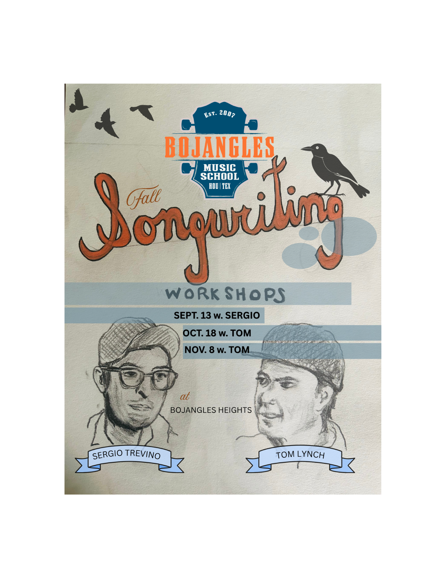 Bojangles Songwriting Workshop: SEPT. 13